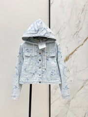 Printed Denim jacket
