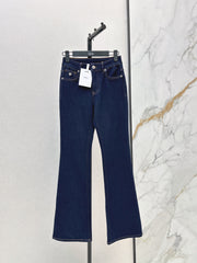 Slim-fit slight-flare jeans