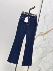 Slim-fit slight-flare jeans