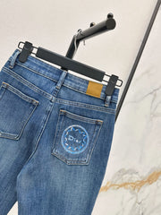 Slim-fit slight-flare jeans