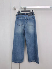Wide-leg jeans with pockets