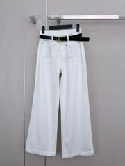 Wide-leg jeans with pockets