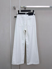 Wide-leg jeans with pockets