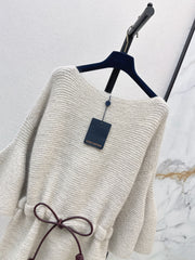 Substantial Batwing-Sleeve Sweater