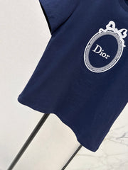 Exquisitely Embroidered Crew-Neck T-Shirt