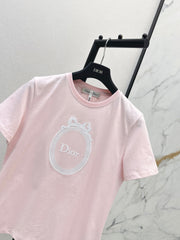 Exquisitely Embroidered Crew-Neck T-Shirt