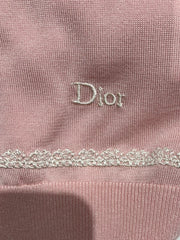 Lace-Trimmed Knit Cardigan