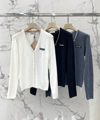 Iridescent Sequin-Embellished Cashmere Cardigan