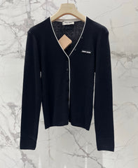 Iridescent Sequin-Embellished Cashmere Cardigan