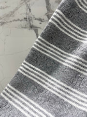 Vintage-Style Striped Wool Cardigan