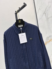 Striped Shirt with Badge Detail