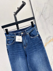 Versatile Straight-Leg Washed Jeans