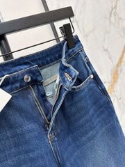 Versatile Straight-Leg Washed Jeans