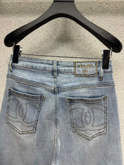 Straight-Leg Wide-Leg Jeans