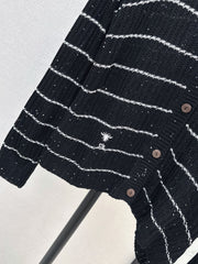 Classic Crew-Neck Knit Cardigan