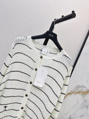 Classic Crew-Neck Knit Cardigan
