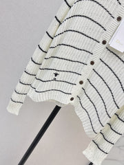 Classic Crew-Neck Knit Cardigan