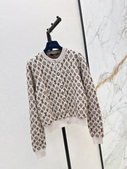Classic Logo Crew-Neck Cardigan
