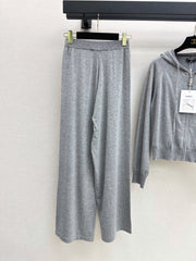 Casual Knitted Hooded Set