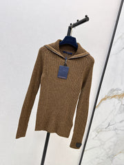Slim-fit base layer with a wide fold-over collar