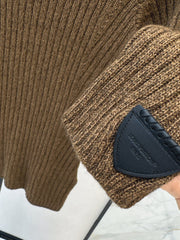 Slim-fit base layer with a wide fold-over collar