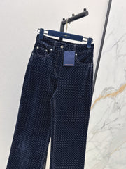 Monogram Velvet Trousers