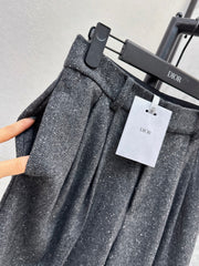 Grey Wool Trousers