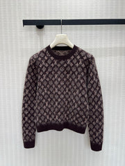 Vintage-Style Knit Cardigan