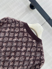 Vintage-Style Knit Cardigan