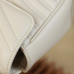white Small Marmont 2.0 Shoulder Bag