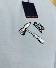 letter hammer print T-shirt