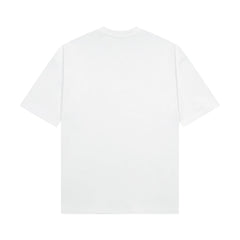 Chest embroidered crew neck T-shirt