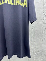 Tape letter short sleeves