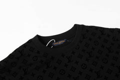 Flocked short sleeves