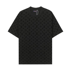 Flocked short sleeves