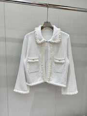 Lapel knitted cardigan