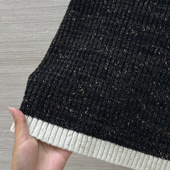 Slim fit knitted vest