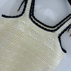Knitted suspender dress