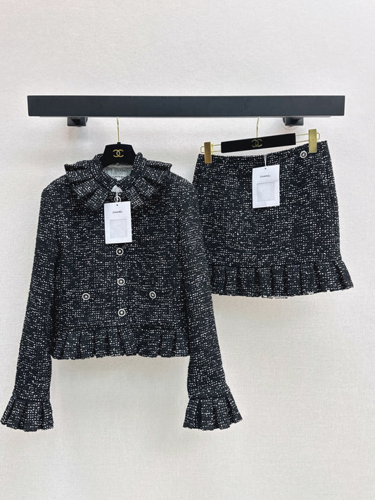 Ruffled jacket-skirt