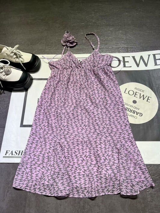 Holiday Flower Suspender Dress