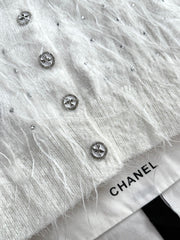 Rhinestone Feather Short Sleeve