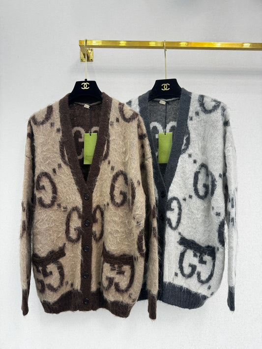 Mohair Double-Sided Cardigan