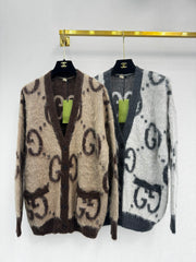 Mohair Double-Sided Cardigan