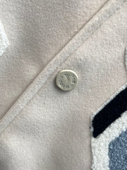 Playful cartoon baseball jacket.