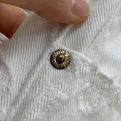 Classic monogram embossed jacquard jeans