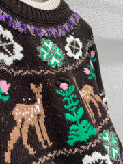 Reindeer and Christmas Tree Sweater