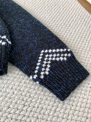 Koi and Cherry Blossom Zippered Sweater Cardigan