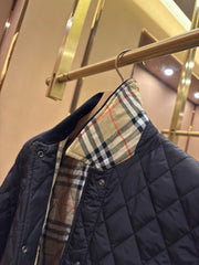 Quilted Nylon Corduroy Short Cotton Jacket