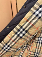 Quilted Nylon Corduroy Short Cotton Jacket