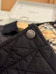 Quilted Nylon Corduroy Short Cotton Jacket